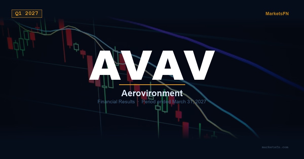 AeroVironment (AVAV) Q1 2027 Financial Results Summary