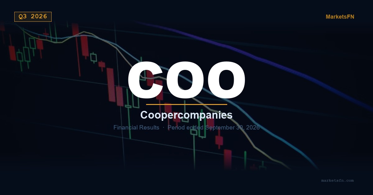 CooperCompanies (COO) Q3 2026 Financial Results Summary