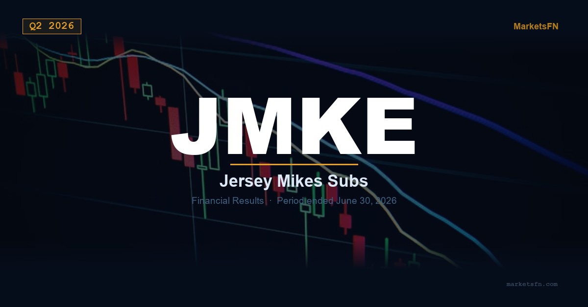 Jersey Mikeβs Subs (JMKE) Q2 2026 Financial Results Summary