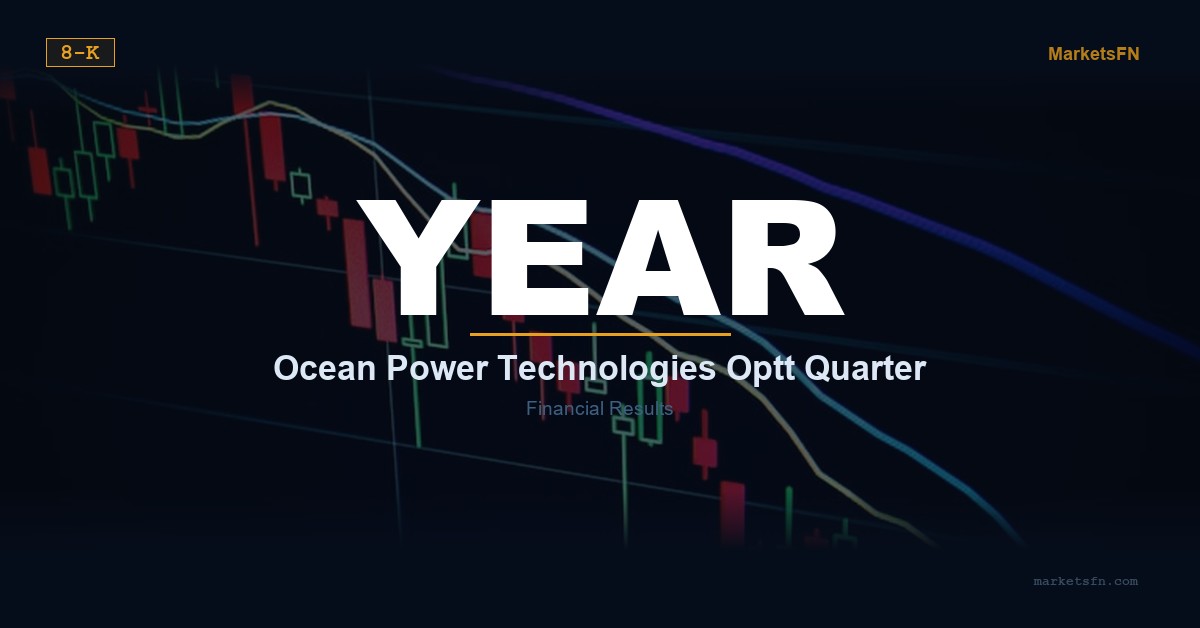 Ocean Power Technologies (OPTT) quarter: year: Financial Results Summary