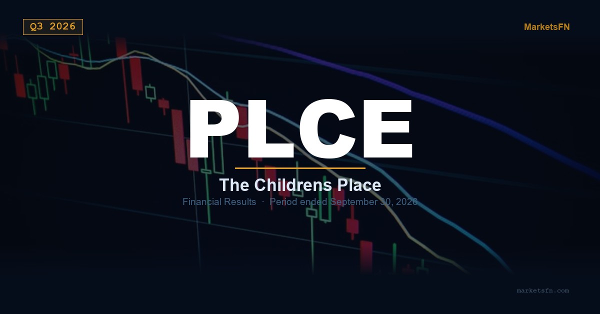 The Children’s Place (PLCE) Q3 2026 Financial Results Summary